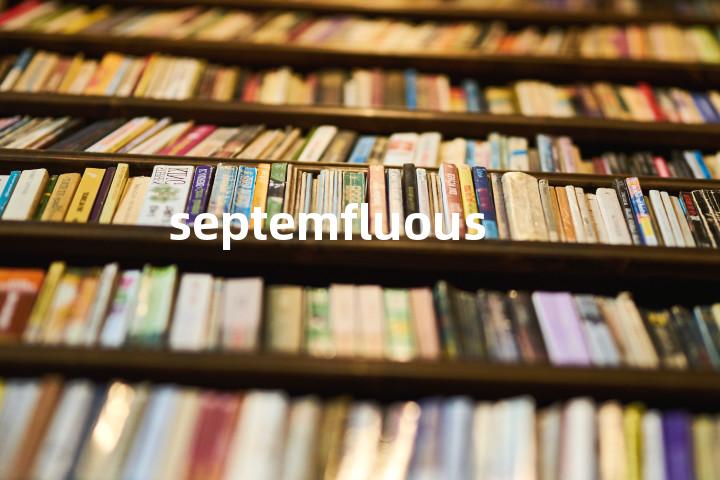 septemfluous单词图解，单词释义场景配图