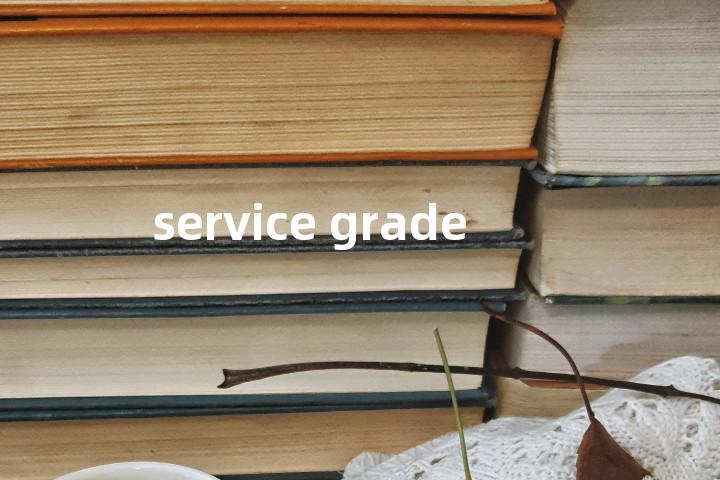 service grade单词图解，单词释义场景配图