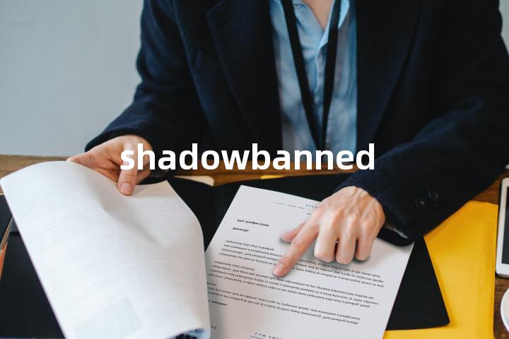 shadowbanned单词图解，单词释义场景配图