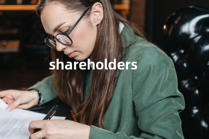 shareholders单词图解，单词释义场景配图