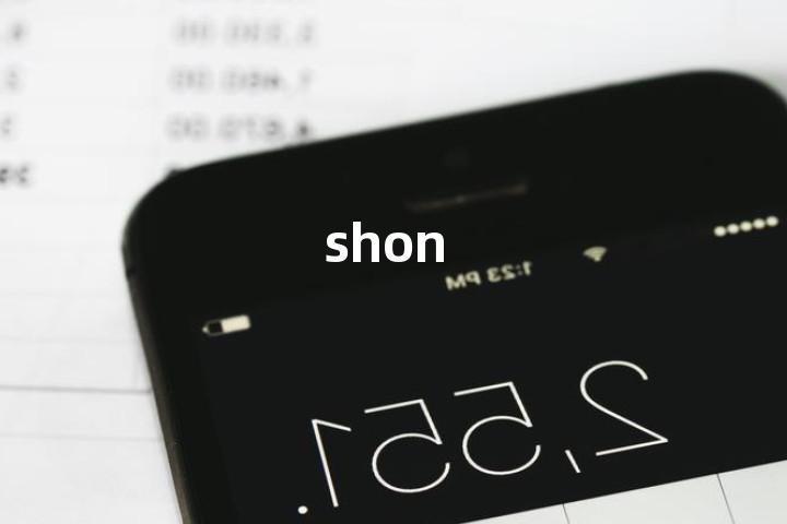 shon单词图解，单词释义场景配图