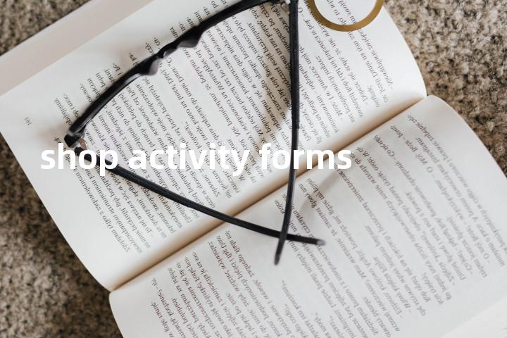 shop activity forms单词图解，单词释义场景配图