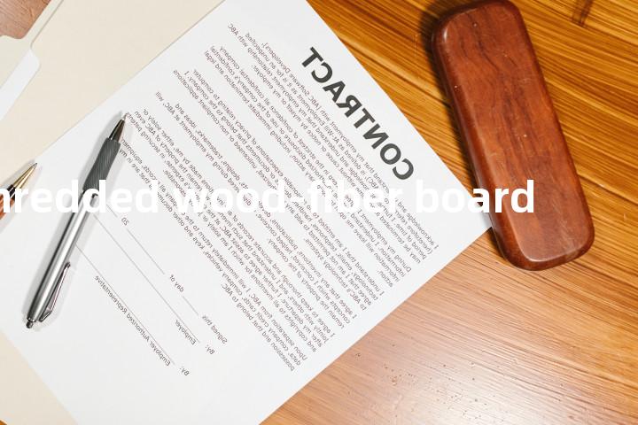 shredded wood-fiber board单词图解，单词释义场景配图