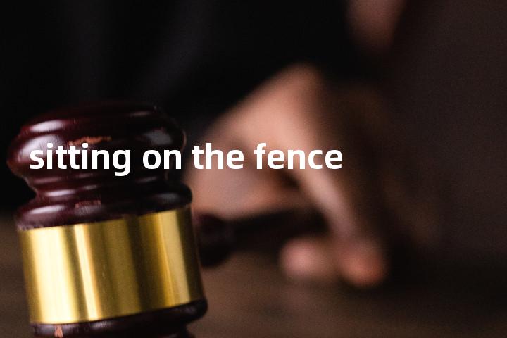 sitting on the fence单词图解，单词释义场景配图