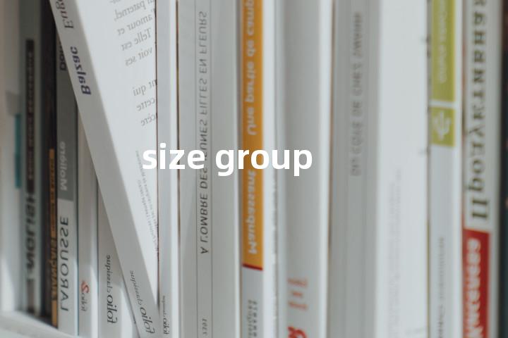 size group单词图解，单词释义场景配图