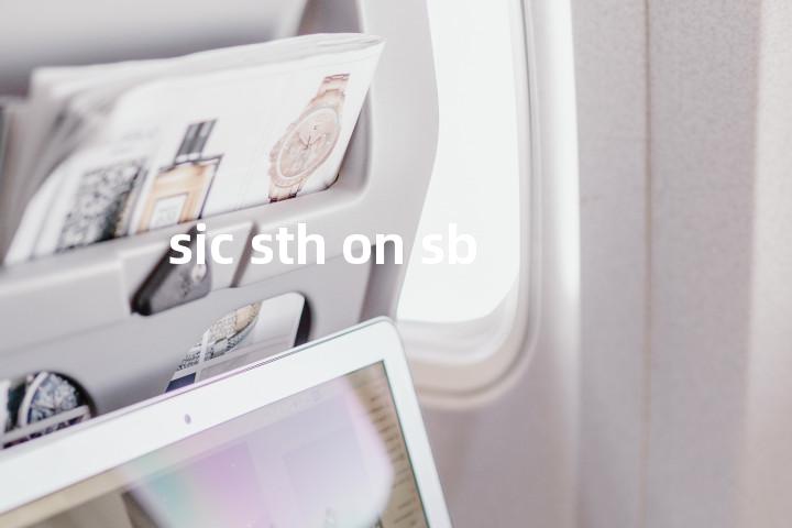 sic sth on sb单词图解，单词释义场景配图