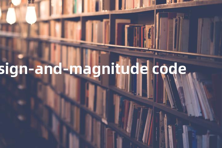sign-and-magnitude code单词图解，单词释义场景配图