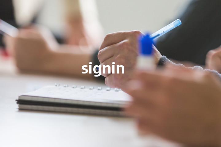 signin单词图解，单词释义场景配图