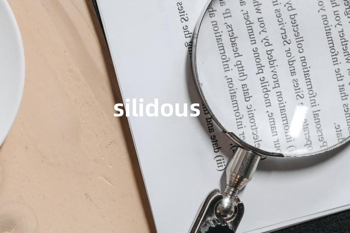 silidous单词图解，单词释义场景配图