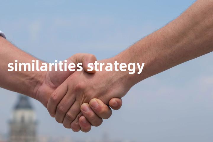 similarities strategy单词图解，单词释义场景配图