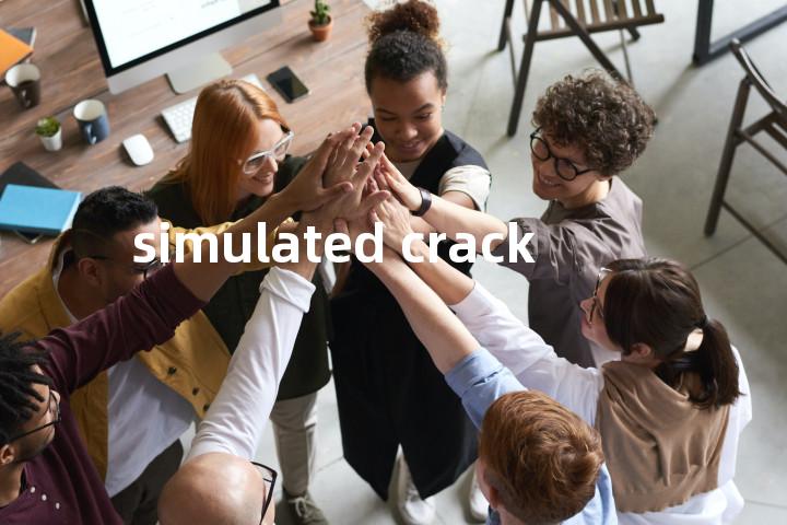 simulated crack单词图解，单词释义场景配图