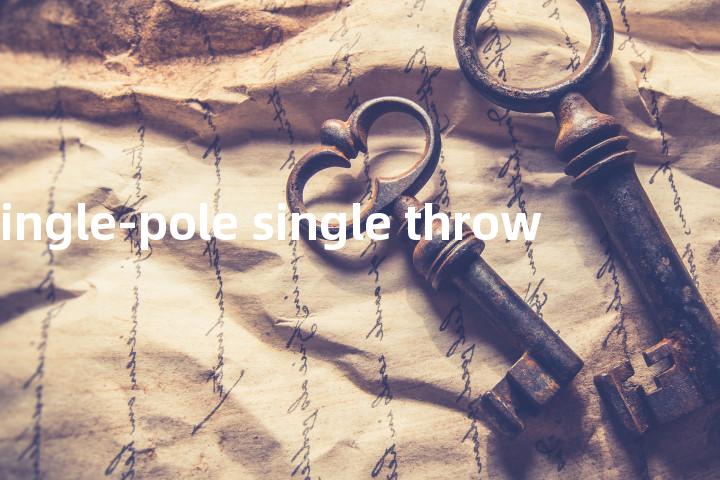 single-pole single throw单词图解，单词释义场景配图