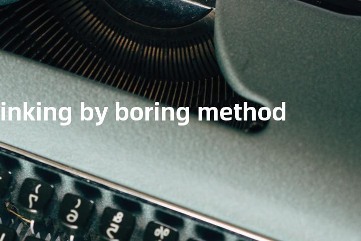sinking by boring method单词图解，单词释义场景配图