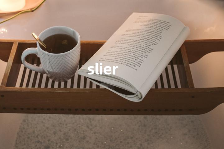 slier单词图解，单词释义场景配图