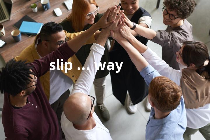 slip ... way单词图解，单词释义场景配图