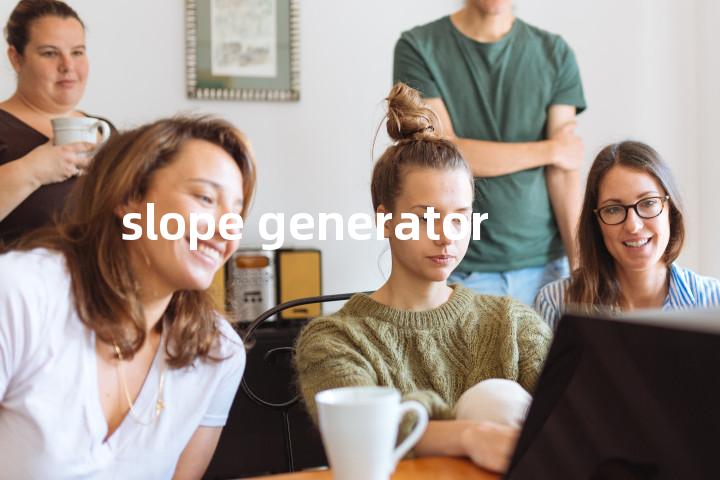 slope generator单词图解，单词释义场景配图