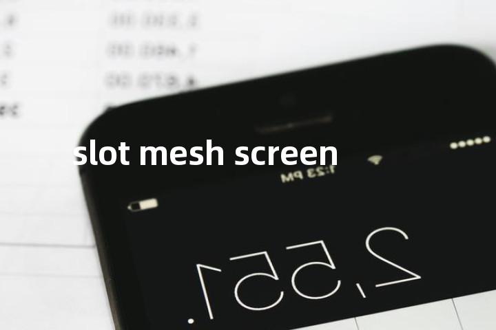 slot mesh screen单词图解，单词释义场景配图
