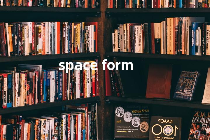 space form单词图解，单词释义场景配图