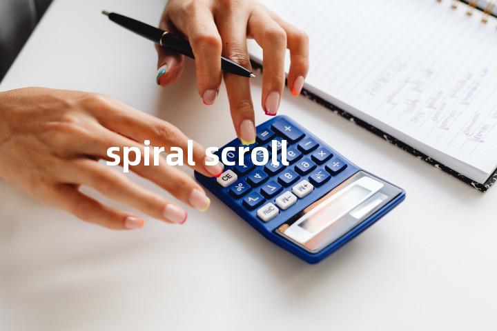 spiral scroll单词图解，单词释义场景配图