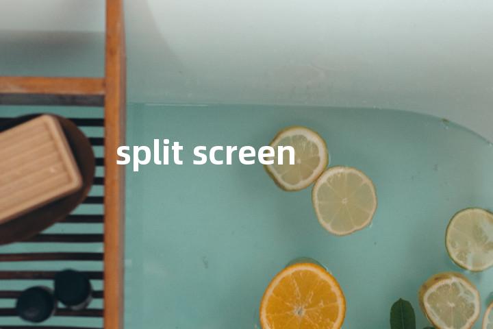 split screen单词图解，单词释义场景配图