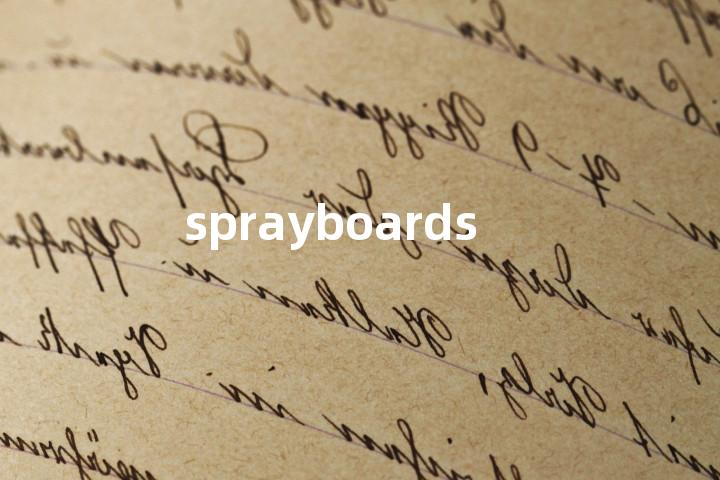 sprayboards单词图解，单词释义场景配图