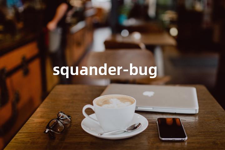 squander-bug单词图解，单词释义场景配图