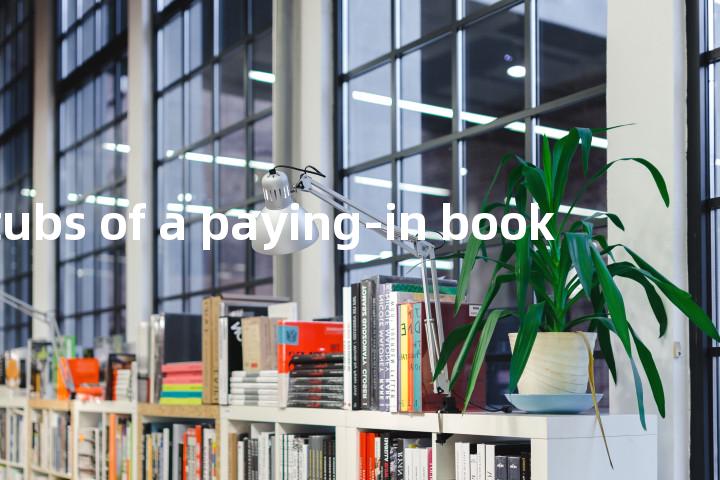 stubs of a paying-in book单词图解，单词释义场景配图