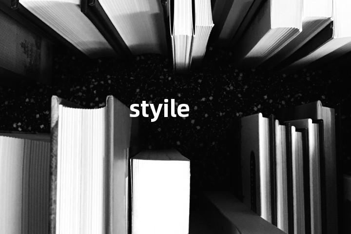 styile单词图解，单词释义场景配图