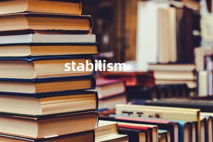 stabilism单词图解，单词释义场景配图
