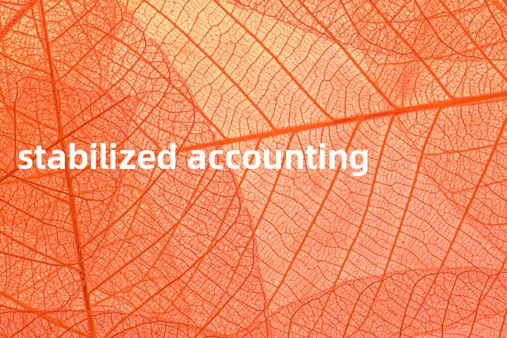 stabilized accounting单词图解，单词释义场景配图