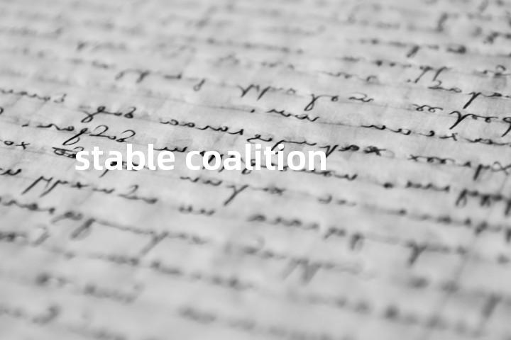 stable coalition单词图解，单词释义场景配图