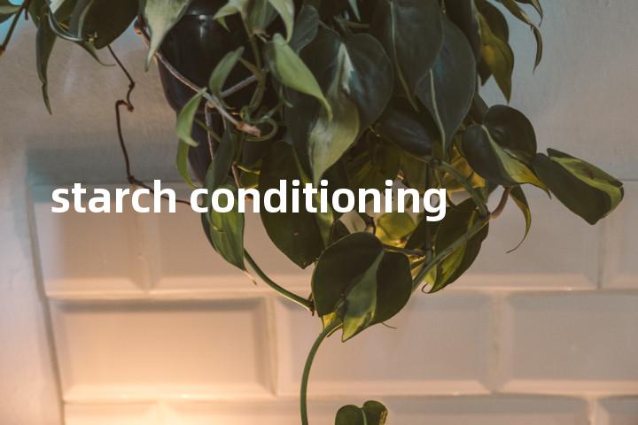 starch conditioning单词图解，单词释义场景配图