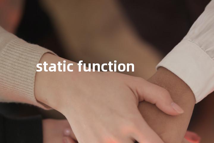 static function单词图解，单词释义场景配图