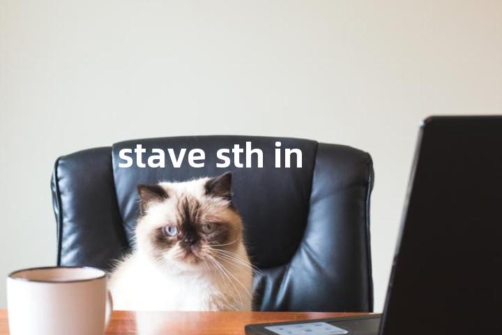 stave sth in单词图解，单词释义场景配图