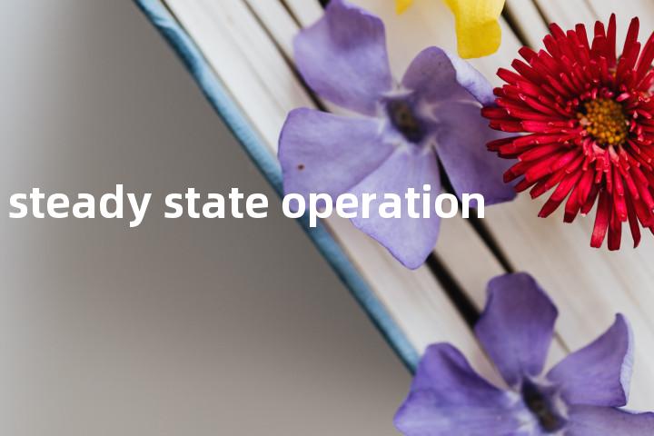 steady state operation单词图解，单词释义场景配图