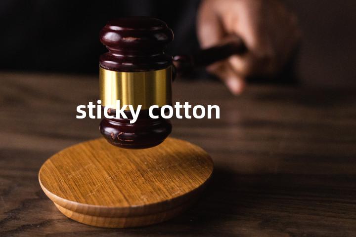 sticky cotton单词图解，单词释义场景配图