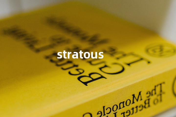 stratous单词图解，单词释义场景配图
