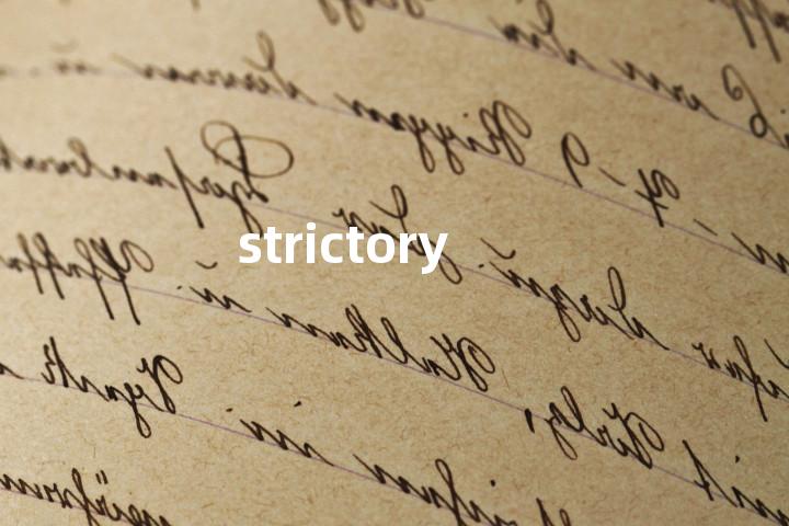 strictory单词图解，单词释义场景配图