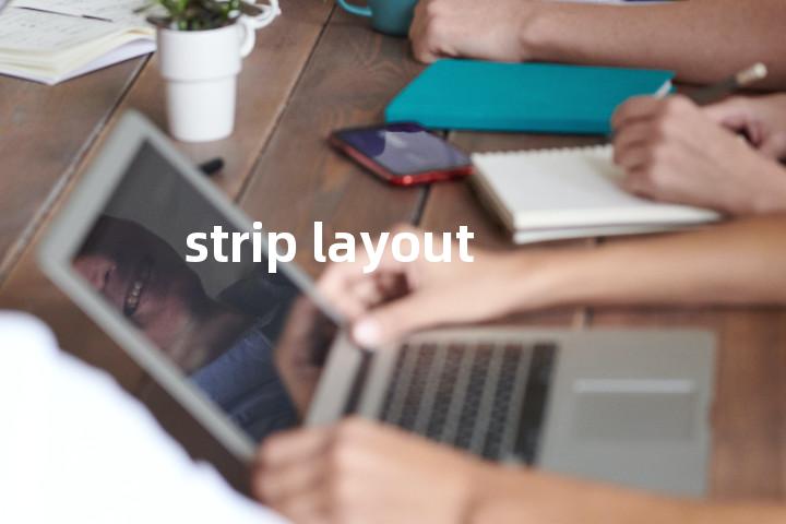 strip layout单词图解，单词释义场景配图