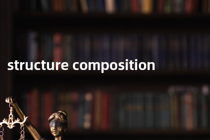 structure composition单词图解，单词释义场景配图