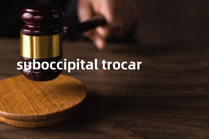suboccipital trocar单词图解，单词释义场景配图
