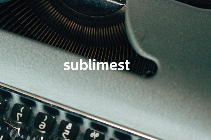 sublimest单词图解，单词释义场景配图