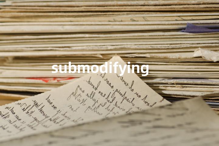 submodifying单词图解，单词释义场景配图