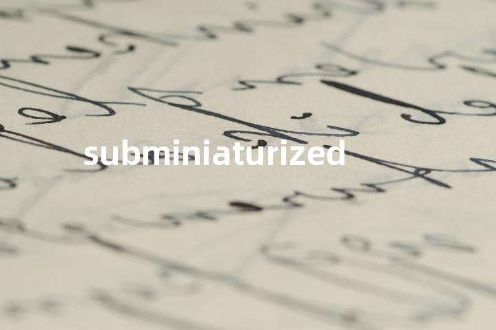 subminiaturized单词图解，单词释义场景配图