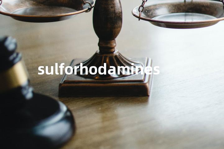 sulforhodamines单词图解，单词释义场景配图