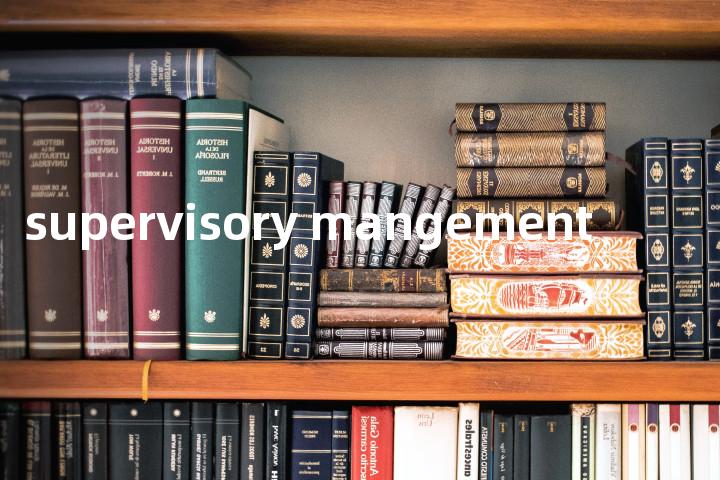 supervisory mangement单词图解，单词释义场景配图