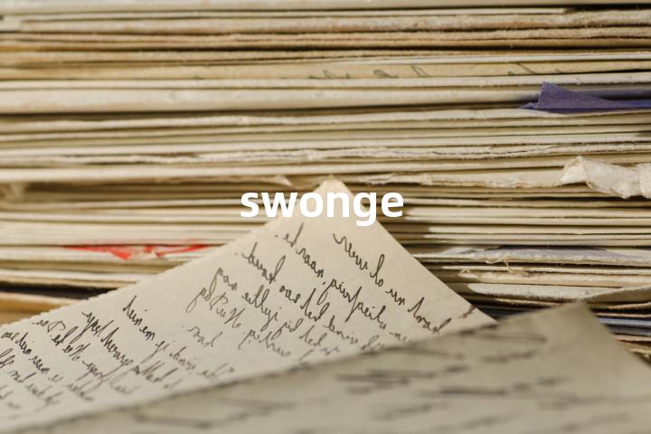 swonge单词图解，单词释义场景配图
