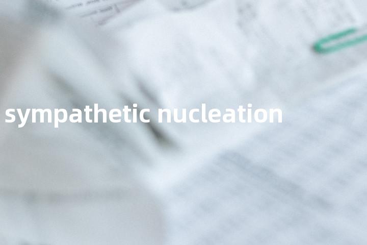 sympathetic nucleation单词图解，单词释义场景配图