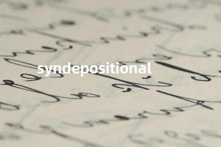 syndepositional单词图解，单词释义场景配图