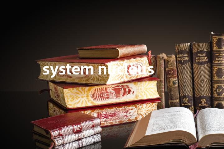 system nucleus单词图解，单词释义场景配图